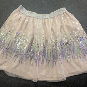 Cat & Jack Pink Sequin Skater Skirt